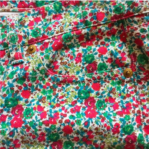 J.Crew Liberty Art Fabrics Emma & Georgina Floral Toothpick Skinny Ankle Jeans - Picture 5 of 8